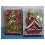 NIP 2007 & 2020 Holiday Barbies
