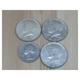 Three Silver Kennedy Half Dollar & A Quarter See