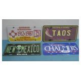 (3) Novelty New Mexico License Plates