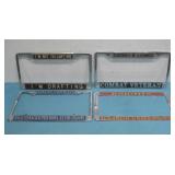 (4) Metal License Plate Frames