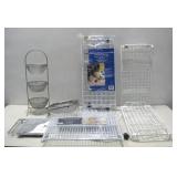 Assorted Portable Storage Shelves