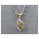 Sterling Silver Pendant & Necklace Hallmarked