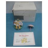 Danbury Mint Garfield On Vacation Figurine See