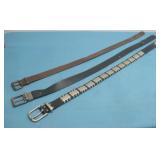 Calvin Klein Belt & 2 Belts W/ Unknown Brands See