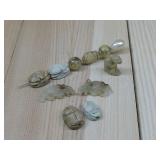 Assortment Of Carved Stone Anulets Charms & Beads