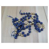 Unstrung Blue & Goldtone Prayer Beads See Info