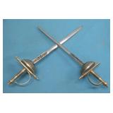 Two Vtg 11' Spanish Style Toledo Sword Letter See