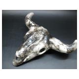 Navajo Horse Hair Pottery Steer Skull Vail 7' x 6'