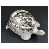 Navajo Horse Hair Pottery Turtle Vail Hallmarked,,