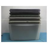 (6) Storage Tubs Various Sizes See Info