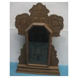 Vtg Ornate Wood Kitchen Clock Housing Only See