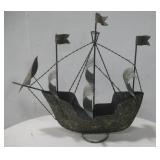 Decorative Metal Art Sailing Ship 25' Tall