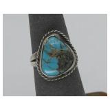 VTG Sterling Silver Turq Ring N/A Tested