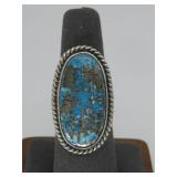 VTG Sterling Silver Morenli Turq Ring