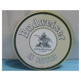 2004 Budweiser Metal Sign 11 3/4' See Info