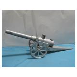 Vtg Metal Toy Cannon 24'
