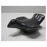 Black Pottery Bird Figurine 3' x 3.5'