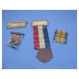 Civil War Era Encampment Medals Ribbons See Info