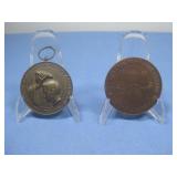 Vtg College Basketball Championship Medal & HS