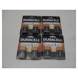 Four NIP Duracell 9V 2pack