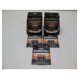 Nine NIP Duracell AAA 8pack
