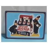 2001 Metal Pepsi-Cola Sign 16 3/4' x 11 3/4' See