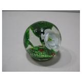 Decorative Glass Globe Paperweight 3.5'