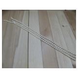 Three Strands Of Beaded Faux Pearls