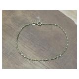 Sterling Silver Vermeil Bracelet Hallmarked Italy
