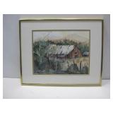 Signed Gloria Reitmann Water Color Painting See