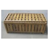 Wood Slated Patio Storage Box See Info