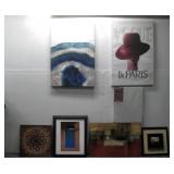 Assorted Vinyl Canvas & Framed Wall Art See Info