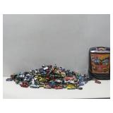 Assorted Hot Wheels & Toy Cars Carrying Case