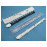 Two Plastic Recorders