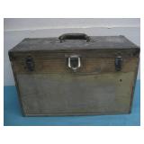 Wooden Storage Box W/Handle See Info