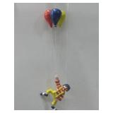 Paper Machete Clown W/ Balloons Wall Decor See