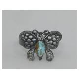 VTG SW Sterling Silver Turq Ring N/A Hallmarked