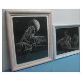 Two Vtg Framed & Numbered Jemeyson Prints See