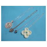 Assorted Fashion Jewelry Lot with Pendants & Rings