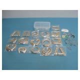 Assorted Fashion Jewelry Lot with Earrings & Rings