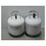 Two Partially Filled Propane Canisters/Tanks