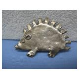 S.S. Hedgehog Pin Brooch 1 3/4'