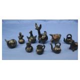 Various Handpainted Wooden Figurines See Info