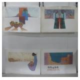 (4) Signed N/A Serigraphs 30' x 43' See Info