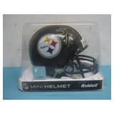 Signed Riddell NFL Steelers Mini Helmet See Info