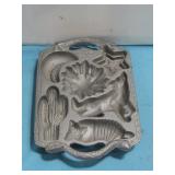 1988 John Wright Cast Iron Baking Mold 7.5' x 11'