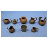Assorted Miniature Clay Pitchers & More See