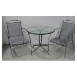Wrought Iron Bistro Patio Table Set See Info