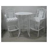 Bistro Bar Height Lattice Style Table & Chairs See