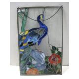 Peacock Stain Glass Wall Decor 13.5' x 21'